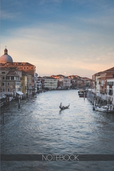 Notebook: Venetian canal with gondola [110 pages]: Venetian canal with gondola
