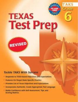 Paperback State Specific Test Prep- Texas grade 6 Book