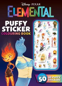 Paperback Elemental: Puffy Sticker Colouring Book (Disney Pixar) Book