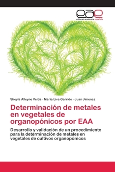 Paperback Determinación de metales en vegetales de organopónicos por EAA [Spanish] Book