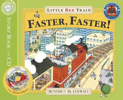 Paperback Faster, Faster, Little Red Train Book