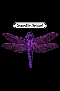 Composition Notebook: Vintage retro dragonfly scientific illustration entomologist  Journal/Notebook Blank Lined Ruled 6x9 100 Pages
