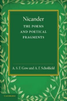 Paperback Nicander: The Poems and Poetical Fragments Book