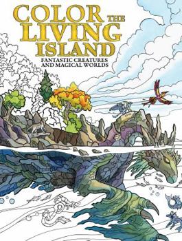 Paperback Color the Living Island Book