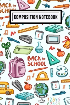 Paperback School Wide Ruled Composition Notebook: School Blank College Ruled Composition Notebook - 110 Pages - Pocket Size 6x9 Book