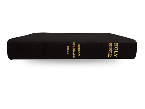 Hardcover Holy Bible, Berean Standard Bible - Bonded Leather - Black Calf Grain Book