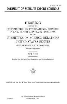 Oversight of satellite export controls