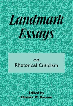 Paperback Landmark Essays on Rhetorical Criticism (Landmark Essays Series) Book