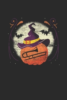 Paperback Halloween Trombone: Graph Paper Notebook (6" x 9" - 120 pages) Halloween Themed Notebook for Gift / Daily Activity Journals / Diary Book