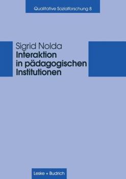 Paperback Interaktion in Pädagogischen Institutionen [German] Book