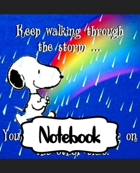 Notebook: Little White Beagle Snoopy Dog House The Peanuts Comics Strip Animation Boys Kids Adults Elementary Supplies Student Teacher Daily Creative ... Boys And Girls, 110 Pages 7.5 x 9.25 Inches