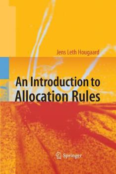 Paperback An Introduction to Allocation Rules Book