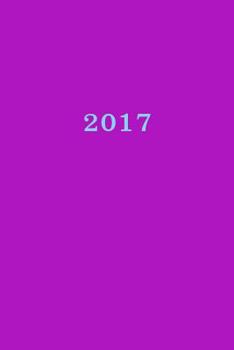 Paperback 2017: Kalender/Terminplaner: 1 Woche auf 2 Seiten, Format ca. A5, Cover lila [German] Book