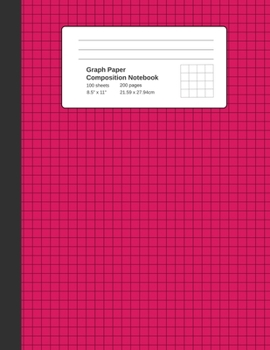 Paperback Graph Paper Composition Notebook: Ruby, Grid Paper Notebook, Quad Ruled, 4 Square Per Inch (4x4), 100 Sheets, 200 pages (Large, 8.5 x 11) Book