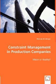 Paperback Constraint Management in Production Companies Book