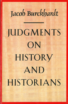 Hardcover Judgments on History and Historians Book