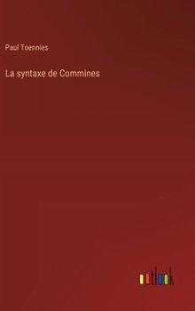 Hardcover La syntaxe de Commines [French] Book