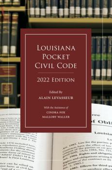 Paperback Louisiana Pocket Civil Code, 2022 Edition Book