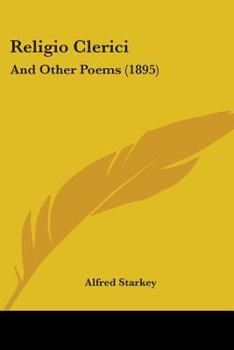 Paperback Religio Clerici: And Other Poems (1895) Book