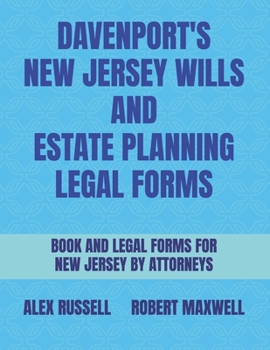 Paperback Davenport's New Jersey Wills And Estate Planning Legal Forms Book