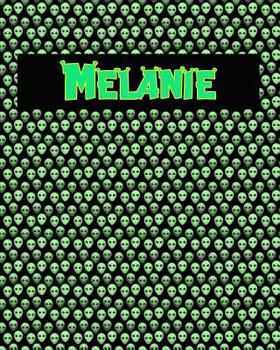 120 Page Handwriting Practice Book with Green Alien Cover Melanie: Primary Grades Handwriting Book