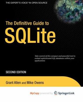 Paperback The Definitive Guide to SQLite Book