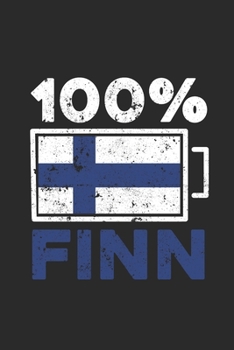 Paperback One Hundred Percent Finn: Graph Paper Notebook (6" x 9" - 120 pages) Finland Themed Notebook for Gift / Daily Activity Journals / Diary Book