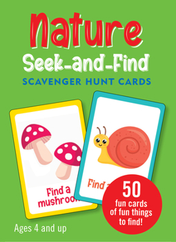 Board Game Nature Seek-And-Find Scavenger Hunt Cards (Set of 50 Cards) Book