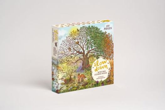 Hardcover Slow Down. 100 Piece Puzzle Book