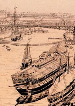 Paperback Carnet ligné Pont tournant et Arsenal de Brest: Librairie Dialogues Brest [French] Book