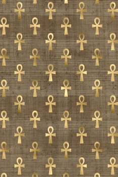 Paperback Golden Ankh: Lined Journal Book