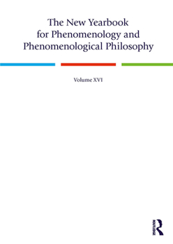 Paperback The New Yearbook for Phenomenology and Phenomenological Philosophy: Volume 16 Book