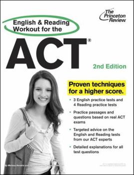 Paperback English and Reading Workout for the ACT Book