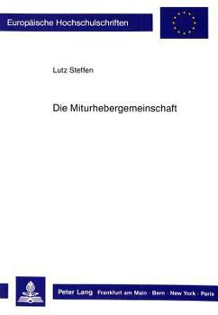 Paperback Die Miturhebergemeinschaft [German] Book