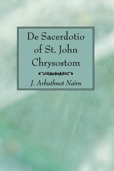 Paperback De Sacerdotio of St. John Chrysostom Book