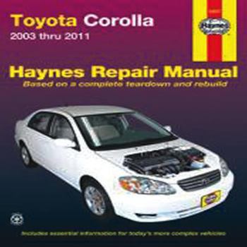 Toyota Corolla: 2003 thru 2011
