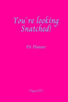 Paperback Fit Planner Cover Hollywood Cerise color 200 pages 6x9 Inches Book