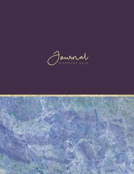 Journal Minerals + Gold: Marbled Mineral | 80-Page Geology Notebook | Perfect Soft Bound (Gorgeous Journals)