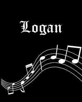 Paperback Logan: Sheet Music Note Manuscript Notebook Paper - Personalized Custom First Name Cover - Musician Composer Instrument Compo Book