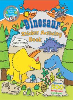 Paperback The Wonderful World of Simon Abbott: Dinosaurs Sticker Activity Book