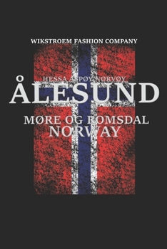 Paperback Wikstroem - Notes: Norway Alesund Banner used look - Notebook 6x9 checkered Book