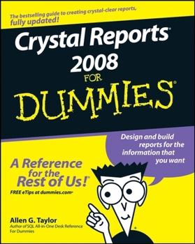 Paperback Crystal Reports 2008 for Dummies Book