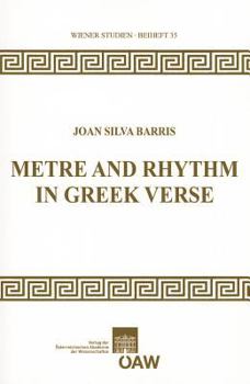 Paperback Metre and Rhythm in Greek Verse Book