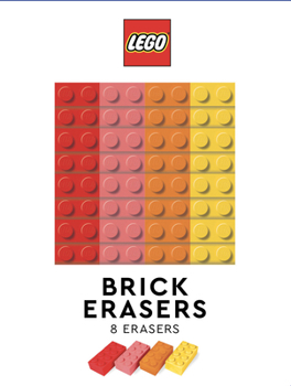 Misc. Lego Brick Erasers (Multicolor) Book