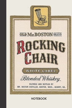 Notebook Rocking Chair: small lined Vintage Label Notebook / Travel Journal to write in (6'' x 9'') 120 pages