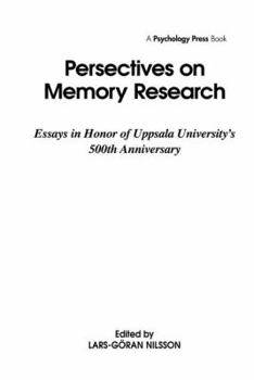 Hardcover Perspectives on Memory Research: Essays in Honor of Uppsala University's 500th Anniversary Book