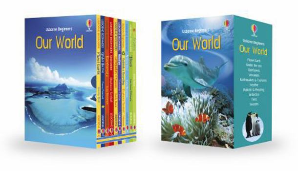Product Bundle Usborne Beginners Series Our World Collection 10 Books Box Set (Seasons, Trees, Antartica,Rubbish & Recycling, Weather, Earthquakes & Tsunamis, Volcanoes,Rainforests,Under the Sea, Planet Earth) (Hardcover) Book