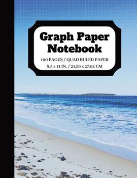 Paperback Graph Paper Notebook: Squared Graphing Paper - Quad Ruled - 5 squares per inch - 100 pages - 8.5 x 11 in. Book