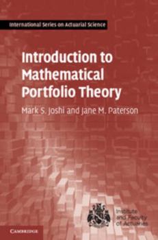 Hardcover Introduction to Mathematical Portfolio Theory Book