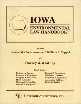 Paperback Iowa Environmental Law Handbook Book